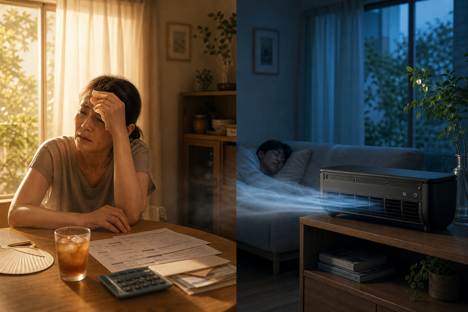 「全部屋にエアコンを入れたら50万円超えた。毎年の電気代も怖い。それでも夏の熱中症は防ぎたい」——その全部の悩みを、一度に解決している人たちがいる